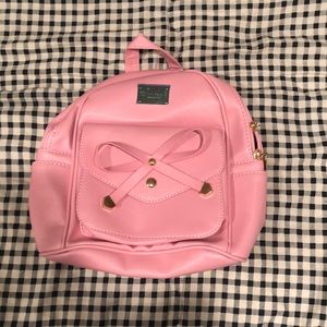 Pink mini backpack
